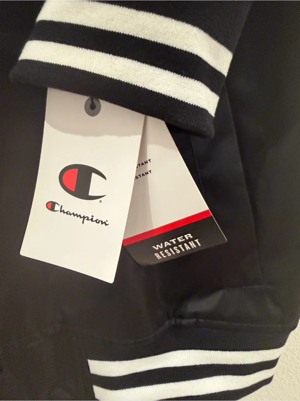 CHAMPION Men’s Jersey Hood Varsity Bomber Jacket ***NEW WITH TAGS!!***